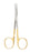 Miltex Miltex Carb-N-Sert Strabismus Scissors 4 Inch Length OR Grade Stainless Steel (German) / Tungsten Carbide NonSterile Finger Ring Handle Curved Blade Blunt/Blunt - 5-314TC