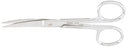 Miltex - Operating Scissors 4-1/2 Inch Length OR Grade German Stainless Steel NonSterile Finger Ring Handle Curved Blade Sharp Tip / Sharp Tip - 5-32