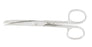 Miltex - Operating Scissors 4-1/2 Inch Length OR Grade German Stainless Steel NonSterile Finger Ring Handle Curved Blade Sharp Tip / Blunt Tip - 5-42
