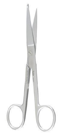 Miltex - Bandage Scissors Knowles 5-1/2 Inch Length Surgical Grade Stainless Steel NonSterile Finger Ring Handle Straight Blade Sharp Tip / Sharp Tip - 5-560