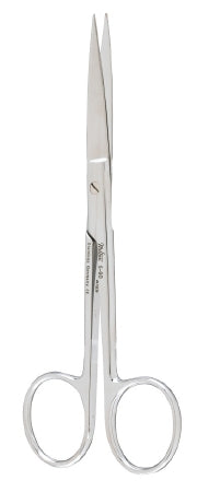 Miltex Miltex Operating Scissors 5 Inch Length OR Grade Stainless Steel (German) NonSterile Finger Ring Handle Straight Blade Sharp/Sharp - 43589