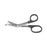Miltex - Bandage Scissors 6-1/2 Inch Length Surgical Grade Stainless Steel / Plastic NonSterile Finger Ring Handle Angled Blade Blunt Tip / Blunt Tip - 5-998