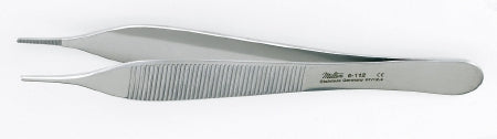 Miltex Miltex Dressing Forceps Hudson-Ewald 4-3/4 Inch OR Grade Stainless Steel (German) NonSterile NonLocking Thumb Handle Straight Serrated Tip - 6-112