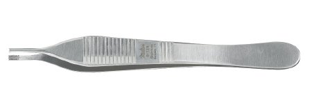 Miltex - Tissue Forceps Adson-Brown 4-3/4 Inch Length OR Grade German Stainless Steel NonSterile NonLocking Thumb Handle Straight 7 X 7 Teeth - 6-124