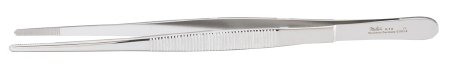 Miltex - Dressing Forceps 8 Inch Length OR Grade German Stainless Steel NonSterile NonLocking Thumb Handle Straight Serrated Tips - 6-14