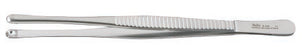 Miltex - Tissue Forceps Russian 8 Inch Length OR Grade German Stainless Steel NonSterile NonLocking Thumb Handle Straight Serrated Tips - 6-144