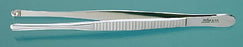 Miltex - Tissue Forceps Russian 10 Inch Length OR Grade German Stainless Steel NonSterile NonLocking Thumb Handle Straight Serrated Tips - 6-145