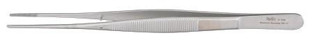 Miltex - Dressing Forceps Potts-Smith 7 Inch Length OR Grade German Stainless Steel NonSterile NonLocking Thumb Handle Straight Serrated Tip - 6-154