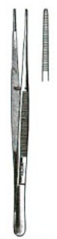 Miltex Miltex Dressing Forceps Potts-Smith 9-1/2 Inch OR Grade Stainless Steel (German) NonSterile NonLocking Thumb Handle Straight Serrated Tip - 6-158