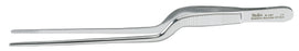 Miltex - Dressing Forceps Jansen-Gruenwald 6-1/2 Inch Length OR Grade German Stainless Steel NonSterile NonLocking Bayonet Handle Straight Serrated Jaws - 6-197