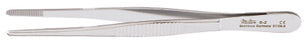 Miltex - Dressing Forceps 4 Inch Length OR Grade German Stainless Steel NonSterile NonLocking Thumb Handle Straight Serrated Tips - 6-2