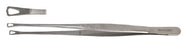 Miltex - Tissue Forceps Singley 9 Inch Length OR Grade German Stainless Steel NonSterile NonLocking Thumb Handle Straight Serrated Tip - 6-214