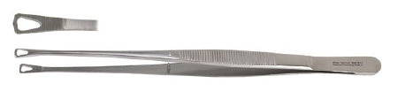 Miltex - Tissue Forceps Singley 9 Inch Length OR Grade German Stainless Steel NonSterile NonLocking Thumb Handle Straight Serrated Tip - 6-214