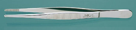 Miltex Miltex Dressing Forceps 5 Inch OR Grade Stainless Steel (German) NonSterile NonLocking Thumb Handle Straight Delicate Serrated Tips - 43642
