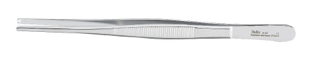 Miltex - Tissue Forceps 7 Inch Length OR Grade German Stainless Steel NonSterile NonLocking Thumb Handle Straight 1 X 2 Teeth - 6-47