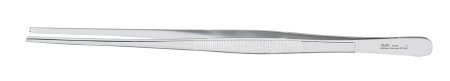 Miltex - Tissue Forceps 10 Inch Length OR Grade German Stainless Steel NonSterile NonLocking Thumb Handle Straight 1 X 2 Teeth - 6-50