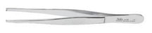 Integra Lifesciences - Tissue Forceps 4-1/2 Inch Length Surgical Grade Stainless Steel NonSterile NonLocking Thumb Handle Straight Serrated Tips with 2 X 3 Teeth - 6-90