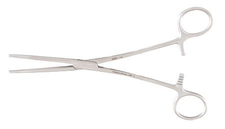 Miltex - Hemostatic Forceps Rochester-Carmalt 8 Inch Length OR Grade German Stainless Steel NonSterile Ratchet Lock Finger Ring Handle Straight Serrated Tip - 7-180