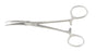 Miltex - Hemostatic Forceps Crile 5-1/2 Inch Length OR Grade German Stainless Steel NonSterile Ratchet Lock Finger Ring Handle Curved Serrated Tip - 7-44
