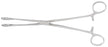 Miltex - Sponge Forceps Foerster 9-1/2 Inch Length OR Grade German Stainless Steel NonSterile Ratchet Lock Finger Ring Handle Straight Smooth Tip - 7-602