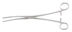 Miltex Miltex Sponge Forceps Fletcher 9-1/2 Inch OR Grade Stainless Steel (German) NonSterile Ratchet Lock Finger Ring Handle Curved Serrated Tip - 7-632
