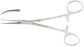 Miltex - Hemostatic Forceps Coller 6-1/4 Inch Length OR Grade German Stainless Steel NonSterile Ratchet Lock Finger Ring Handle Curved Delicate Serrated Tips - 7-91