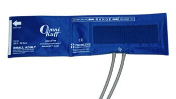 Welch Allyn Omni-Kuff Blood Pressure Cuff, 2 Tube with Inflation Kit Adult Arm Small 16.1 X 4.4 Inch Nylon - 1604