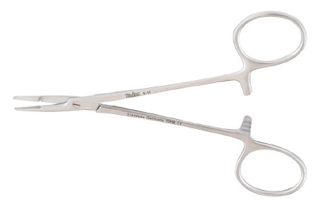Integra Lifesciences - Needle Holder 4-3/4 Inch Length Serrated Jaws Finger Ring Handle - 8-14