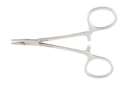 Integra Lifesciences - Needle Holder 4-1/4 Inch Length Serrated Jaws Finger Ring Handle - 8-20