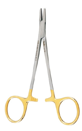 Integra Lifesciences - Needle Holder 4-3/4 Inch Length Serrated Jaws Finger Ring Handle - 8-4TC