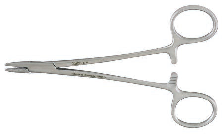 Integra Lifesciences - Needle Holder 5-1/2 Inch Length Serrated Jaws Finger Ring Handle - 8-40TC