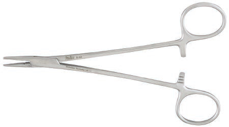 Integra Lifesciences - Needle Holder 8 Inch Length Straight Serrated Jaw Finger Ring Handle - 8-52TC