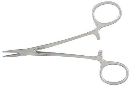 Integra Lifesciences - Needle Holder 4-3/4 Inch Length Smooth Jaws Finger Ring Handle - 8-7