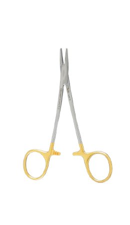 Miltex Needle Holder 5 Inch Serrated Jaws Finger Ring Handle - H8-42