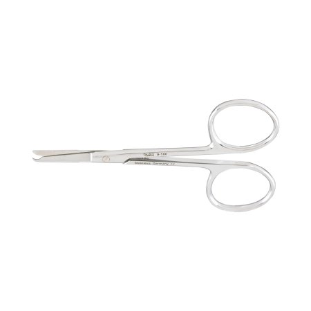 Miltex - Stitch Scissors Spencer 3-1/2 Inch Length OR Grade German Stainless Steel NonSterile Finger Ring Handle Straight Blade Blunt Tip / Blunt Tip - 9-100