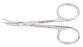Miltex Stitch Scissors  Shortbent 3-1/2 Inch Length Or Grade German Stainless Steel Nonsterile Finger Ring Handle Curved Blade Blunt Tip / Blunt Tip - 9-101