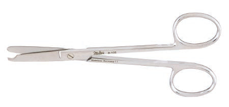 Miltex Miltex Stitch Scissors Littauer 5-1/2 Inch Length OR Grade Stainless Steel (German) NonSterile Finger Ring Handle Straight Blade Blunt/Blunt - 9-104