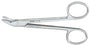 Miltex - Wire Cutting Scissors 4-3/4 Inch Length OR Grade German Stainless Steel NonSterile Finger Ring Handle Angled Blade Blunt Tip / Blunt Tip - 9-124