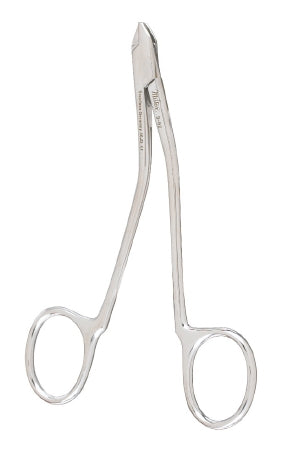 Miltex Skin Staple Removing Forcep 5-1/8 Inch Surgical Grade Stainless Steel NonSterile Ratchet Lock Finger Ring Handle Serrated Tip - 22890