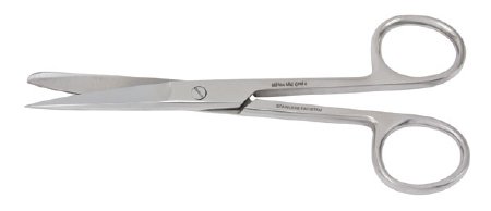 Miltex Vantage Operating Scissors 6-1/2 Inch Length Office Grade Stainless Steel Finger Ring Handle Straight Blade Sharp/Blunt - V95-18