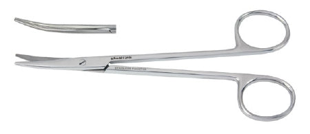 Miltex Vantage Dissecting Scissors Metzenbaum 5-1/2 Inch Length Office Grade Stainless Steel Finger Ring Handle Curved Blade Sharp/Sharp - V95-180