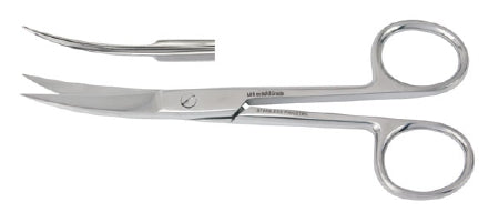 Miltex Vantage Operating Scissors 5-1/2 Inch Length Office Grade Stainless Steel Finger Ring Handle Curved Blade Sharp/Sharp - V95-36