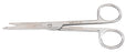 Miltex Vantage Bandage Scissors Knowles 5-1/2 Inch Length Office Grade Stainless Steel Finger Ring Handle Angled Blade Blunt/Blunt - V95-560