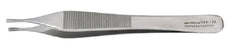 Vantage - Tissue Forceps Adson-Brown 4-3/4 Inch Length Floor Grade Stainless Steel NonSterile NonLocking Thumb Handle Straight 7 X 7 Side Grasping Teeth - V96-124