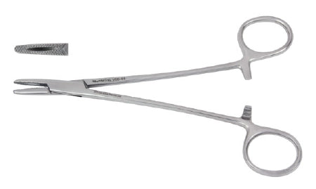 Vantage - Needle Holder 6 Inch Length Serrated Jaws Finger Ring Handle - V98-44