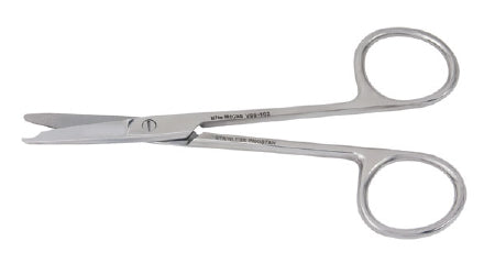 Miltex Vantage Stitch Scissors Littauer Jr 4-1/2 Inch Length Office Grade Stainless Steel NonSterile Finger Ring Handle Straight Blade Blunt/Blunt - V99-102