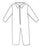 Tronex Healthcare Industries Tronex Coverall X-Large Soft Blue Disposable - 6400-35B