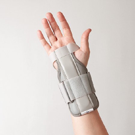 ProCare Universal - Cock-Up Wrist Brace Vinyl / Foam / Tricot Left or Right Hand White One Size Fits Most - 79-87010