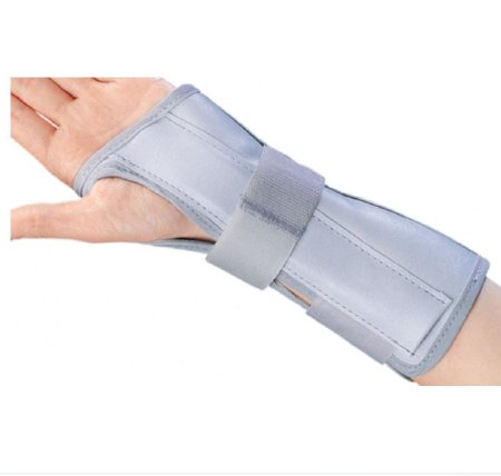 DJO Cinch-Lock Wrist / Forearm Splint Nylon / Flannelette Right Hand Blue One Size Fits Most - 79-87050