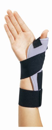ThumbSPICA - Thumb Splint One Size Fits Most Elastic Contact Closure Strap Black / Gray - 79-87100
